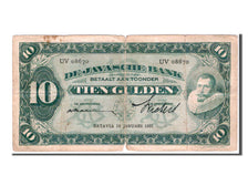 Billet, Netherlands Indies, 10 Gulden, 1931, TB