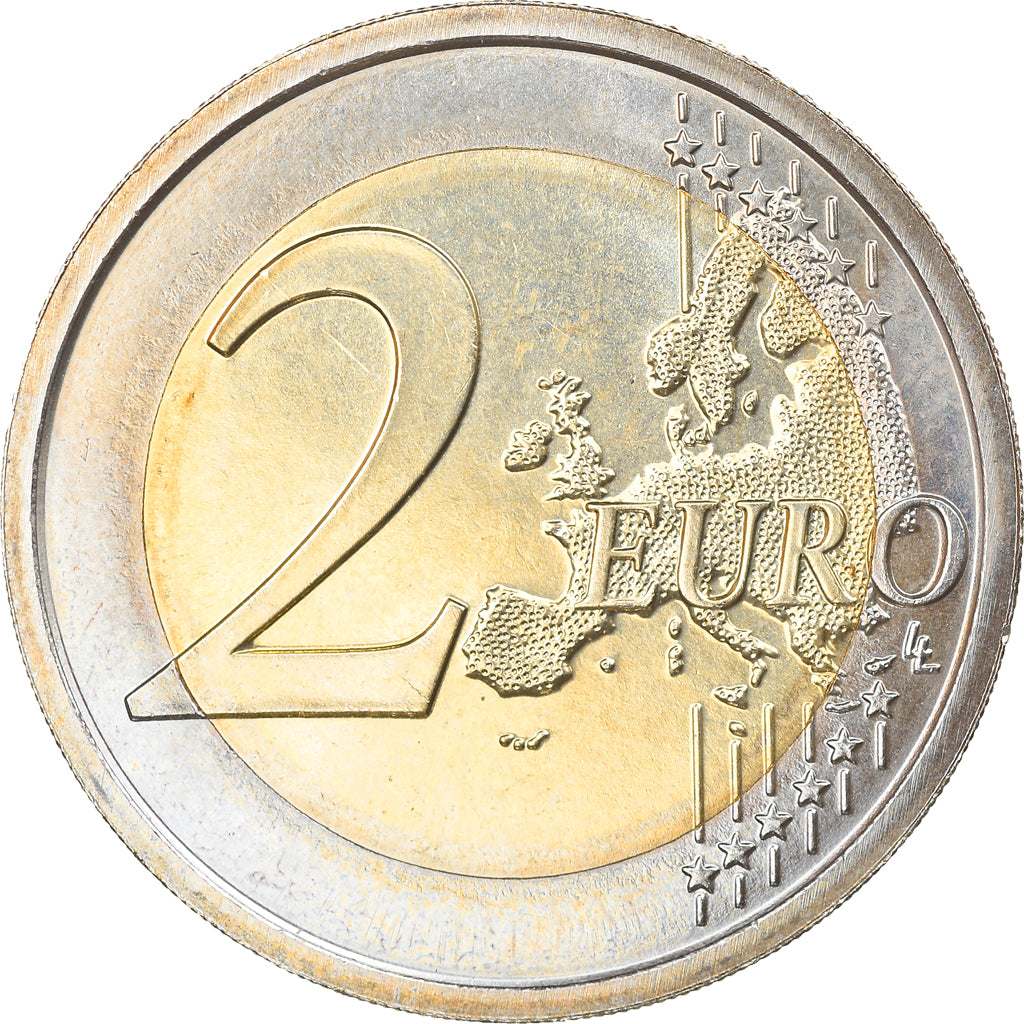 VATICAN CITY, 2 Euro, 2008, Rome, MS(63), Bi-Metallic, KM:389