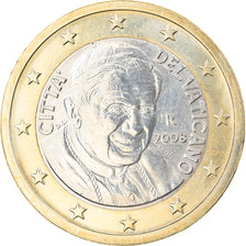 VATICAN CITY, Euro, 2008, Rome, MS(63), Bi-Metallic, KM:388