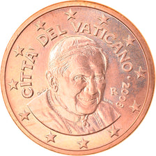 VATICAN CITY, 5 Euro Cent, 2008, Rome, MS(63), Copper Plated Steel, KM:377