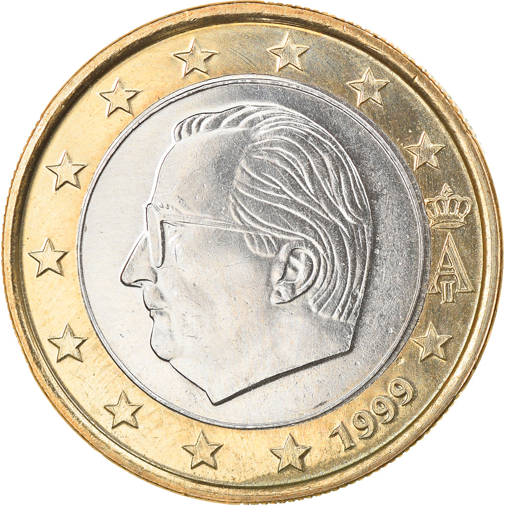 Belgium, Euro, 1999, Brussels, AU(50-53), Bi-Metallic, KM:230
