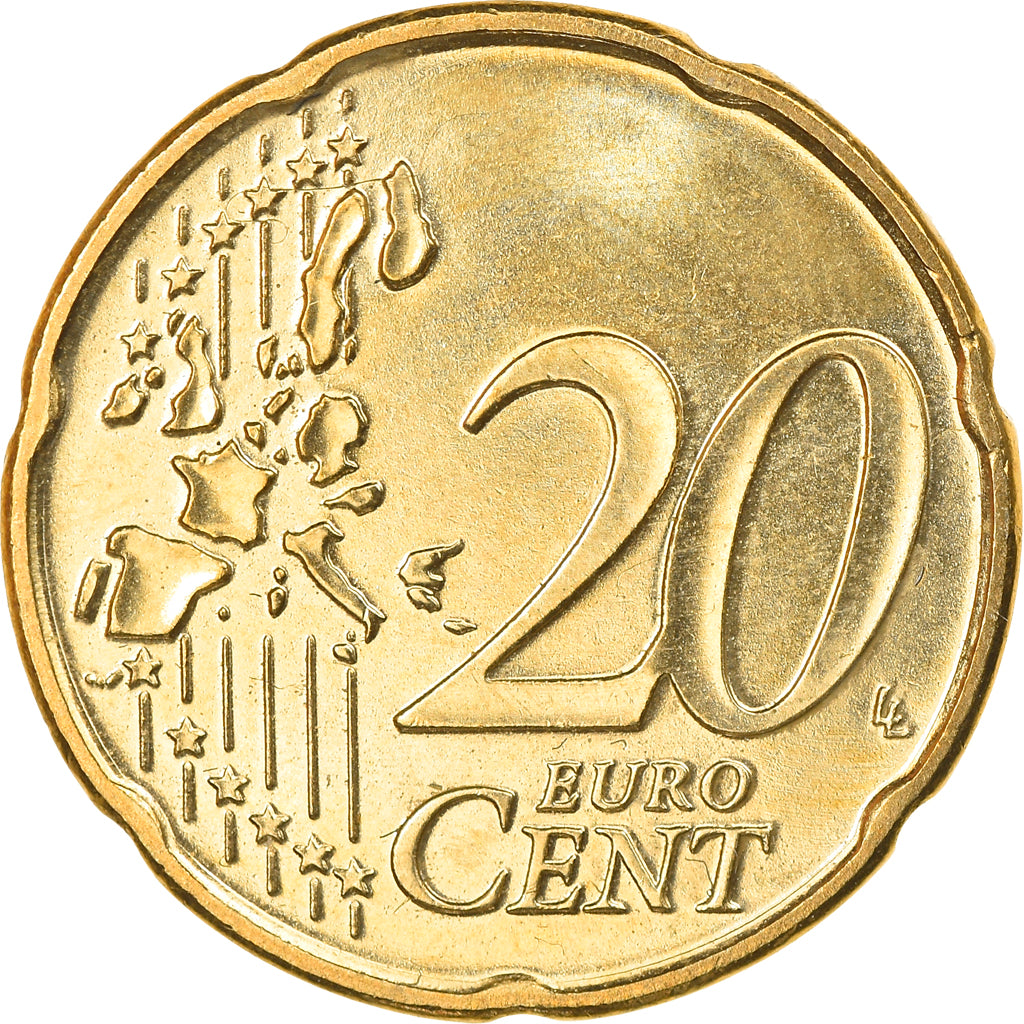 Belgium, 20 Euro Cent, 1999, Brussels, AU(50-53), Brass, KM:228