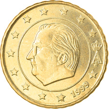 Belgium, 10 Euro Cent, 1999, Brussels, AU(50-53), Brass, KM:227