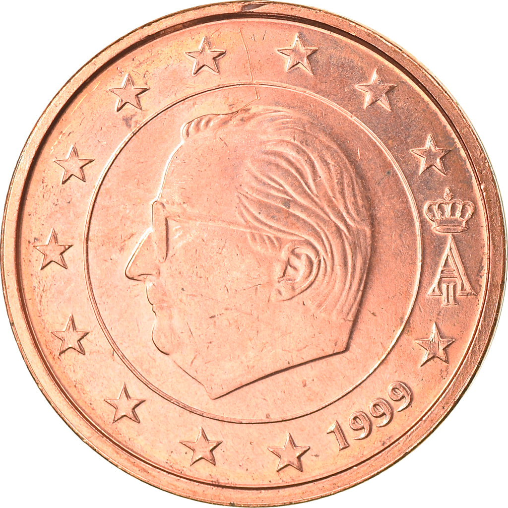 Belgique, 2 Euro Cent, 1999, Bruxelles, TTB+, Copper Plated Steel, KM:225