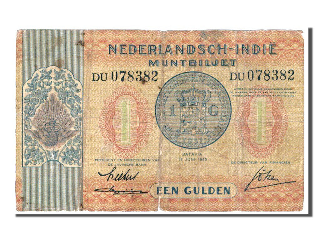 INDIE OLANDESI, 1 Gulden, 1940, MB