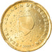 Netherlands, 20 Euro Cent, 2000, Utrecht, AU(50-53), Brass, KM:238