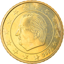 Belgium, 50 Euro Cent, 2001, Brussels, MS(63), Brass, KM:229