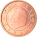 Belgium, 2 Euro Cent, 2001, Brussels, MS(63), Copper Plated Steel, KM:225