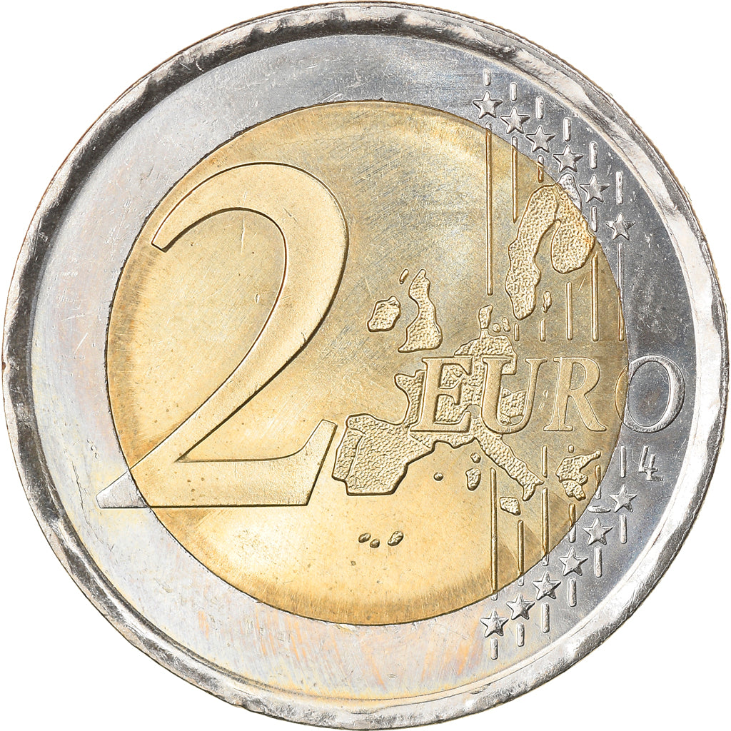 Spain, 2 Euro, 2001, Madrid, MS(63), Bi-Metallic, KM:1047