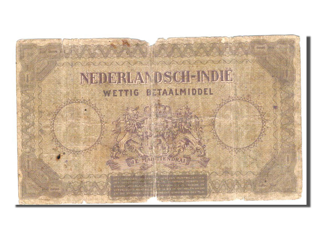 Netherlands Indies, 2 1/2 Gulden, 1940, KM #109a, VG(8-10), DP