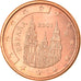 Spanje, Euro Cent, 2001, Madrid, UNC-, Copper Plated Steel, KM:1040