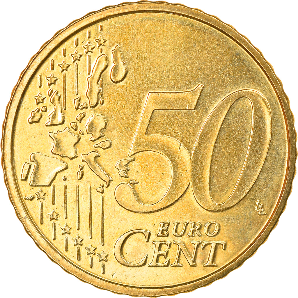 Belgium, 50 Euro Cent, 2002, Brussels, AU(50-53), Brass, KM:229