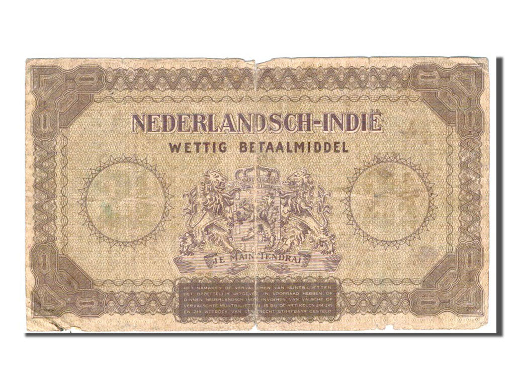 Netherlands Indies, 2 1/2 Gulden, 1940, KM #109a, VF(20-25), EU