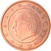 Belgien, 5 Euro Cent, 2002, Brussels, SS+, Copper Plated Steel, KM:226