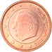 Belgium, Euro Cent, 2002, Brussels, AU(50-53), Copper Plated Steel, KM:224
