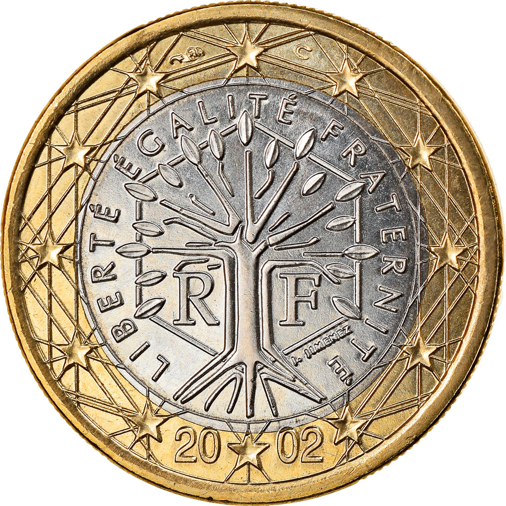 Francia, Euro, 2002, Paris, SPL, Bi-metallico, Gadoury:7, KM:1288