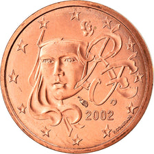 France, 2 Euro Cent, 2002, Paris, BU, MS(63), Copper Plated Steel, Gadoury:2