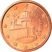 San Marino, 5 Euro Cent, 2011, Rome, MS(63), Miedź platerowana stalą, KM:442