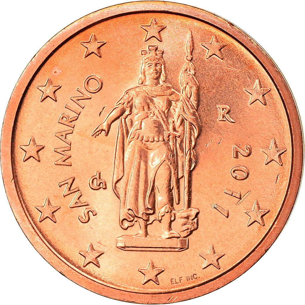 San Marino, 2 Euro Cent, 2011, Rome, MS(63), Copper Plated Steel, KM:441