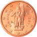 San Marino, 2 Euro Cent, 2011, Rome, MS(63), Copper Plated Steel, KM:441