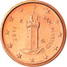 San Marino, Euro Cent, 2011, Rome, MS(63), Copper Plated Steel, KM:440