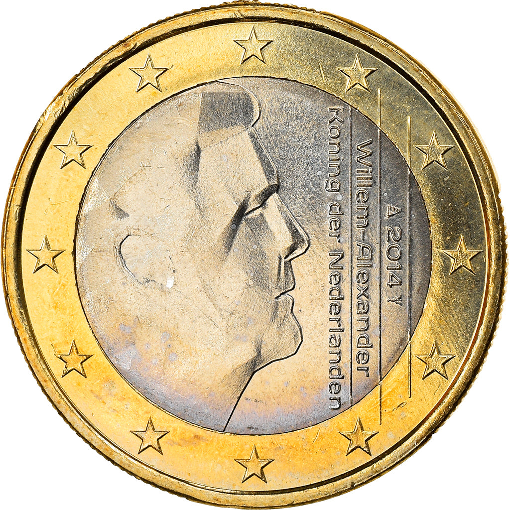 Países Baixos, Euro, 2014, MS(63), Bimetálico