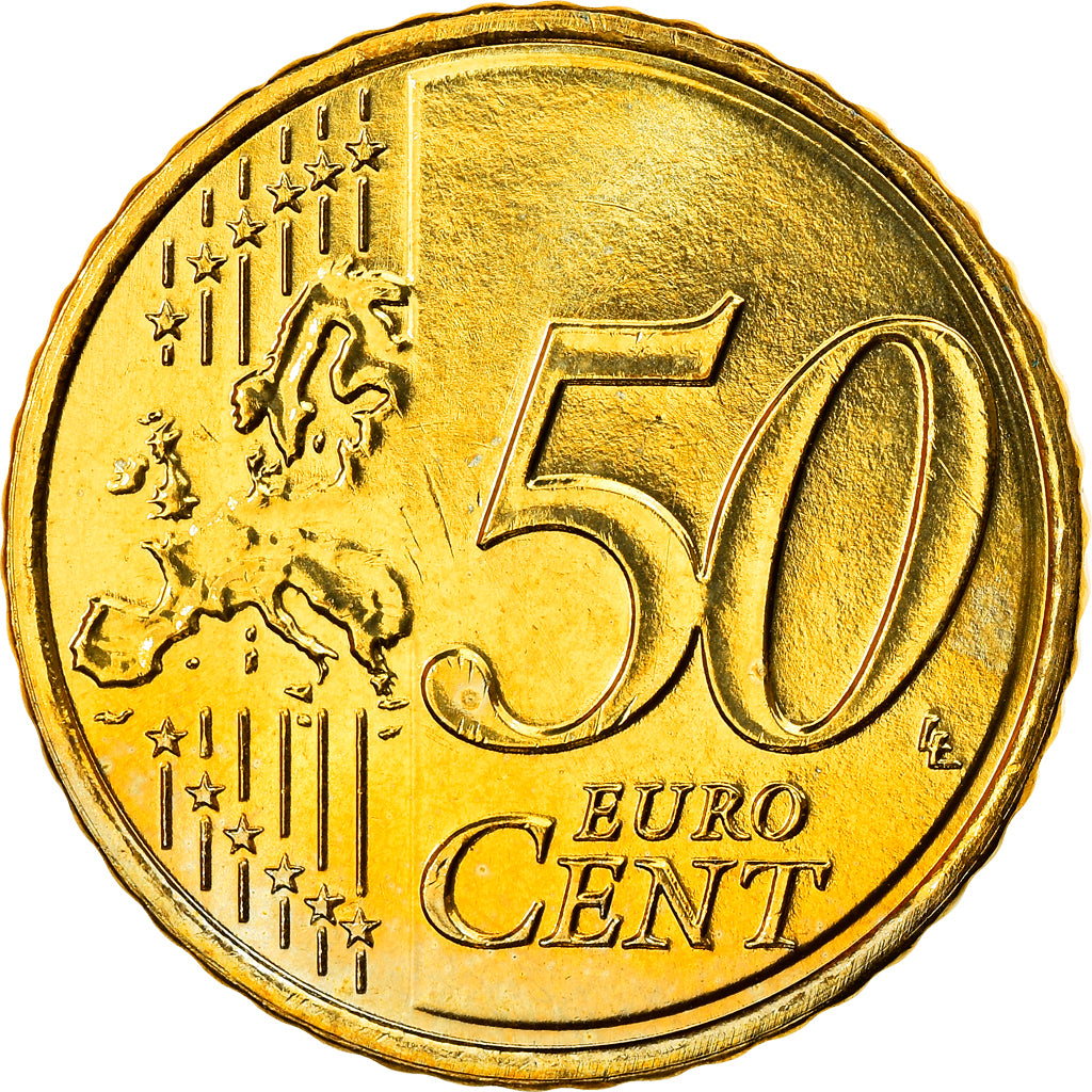 Holandia, 50 Euro Cent, 2014, Utrecht, MS(63), Mosiądz