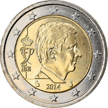 Belgium, 2 Euro, Portrait, 2014, King Philippe, MS(63), Bi-Metallic, KM:338