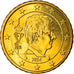 Belgium, 10 Euro Cent, 2014, King Philippe, MS(63), Brass, KM:New