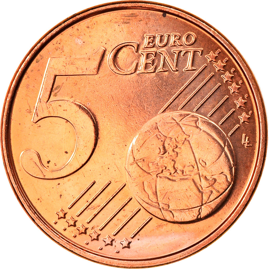 Belgium, 5 Euro Cent, 2014, King Philippe, MS(63), Copper Plated Steel, KM:New