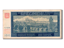 Billet, Bohemia and Moravia, 100 Korun, 1940, TTB