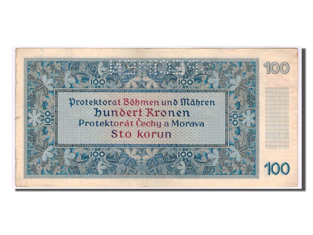 Banconote, Boemia e Moravia, 100 Korun, 1940, BB