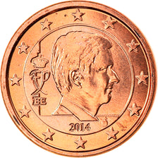 Belgio, Euro Cent, 2014, King Philippe, SPL, Acciaio placcato rame, KM:New