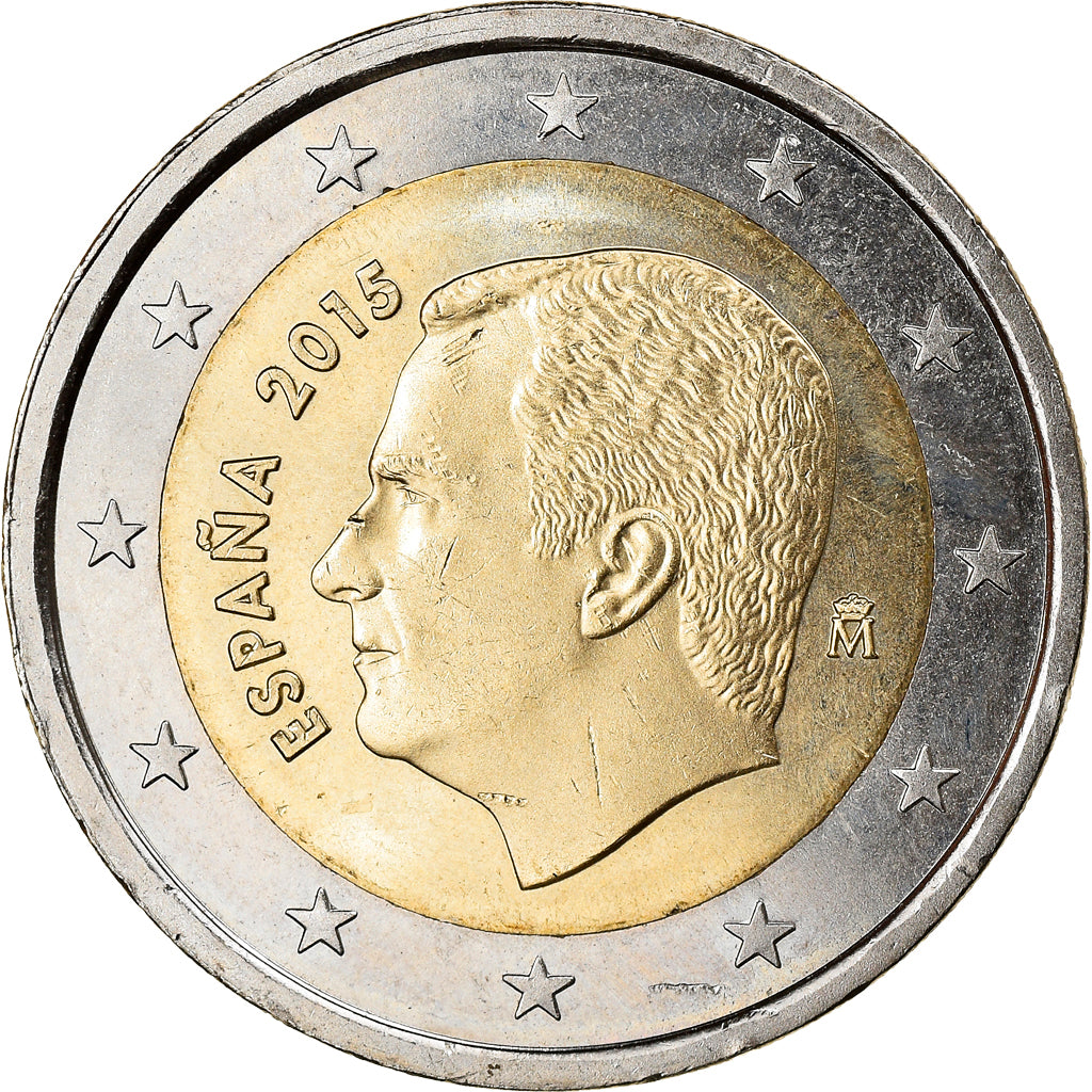 Spain, 2 Euro, 2015, Felipe VI, MS(63), Bi-Metallic, KM:1328