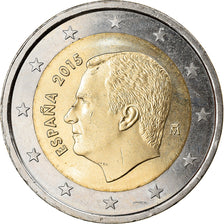 Spain, 2 Euro, 2015, Felipe VI, MS(63), Bi-Metallic, KM:1328