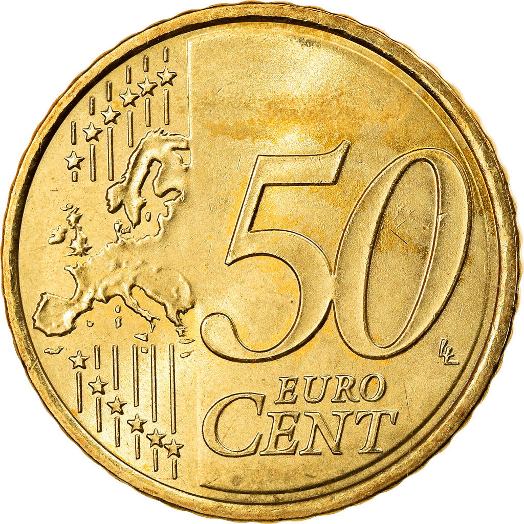 Spain, 50 Euro Cent, 2015, MS(63), Brass, KM:New