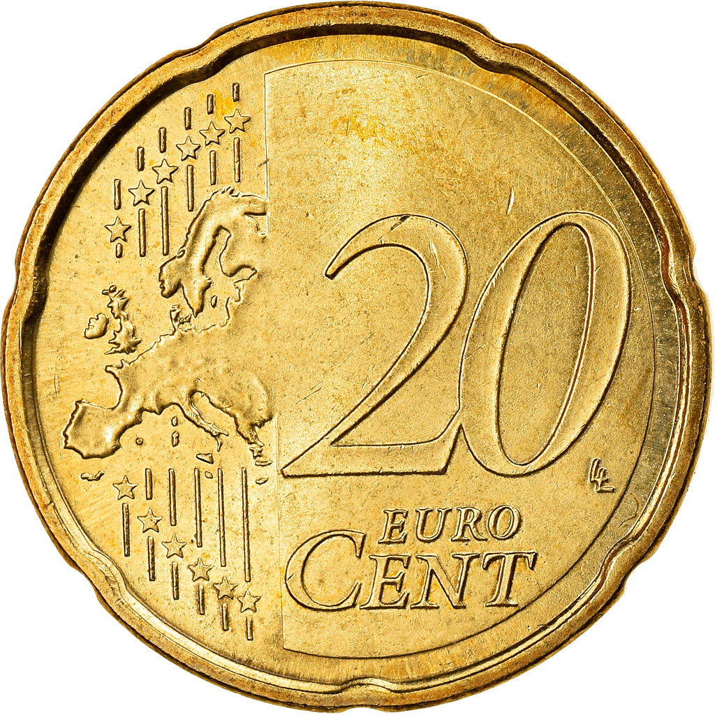 Spain, 20 Euro Cent, 2015, AU(50-53), Brass, KM:New