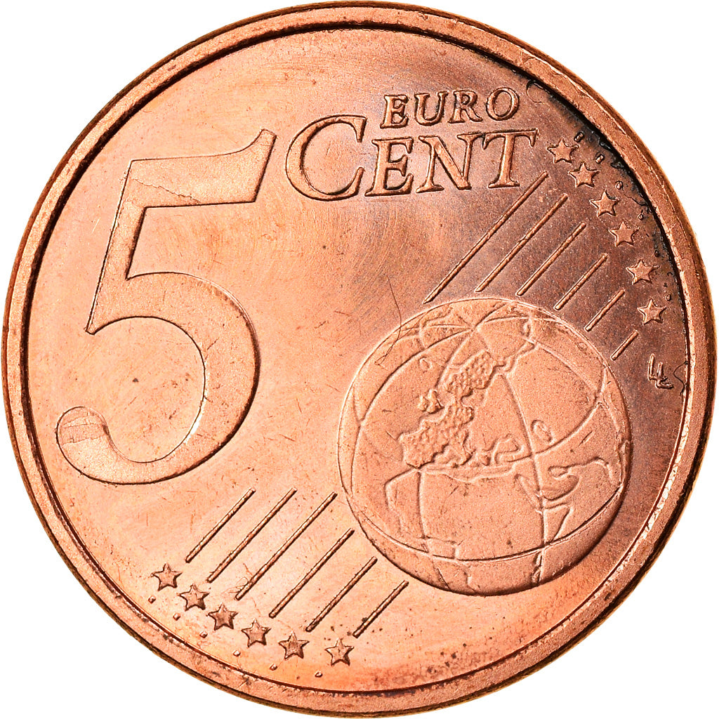Spanien, 5 Euro Cent, 2015, UNZ, Copper Plated Steel, KM:New