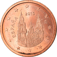 Spain, 2 Euro Cent, 2015, MS(63), Copper Plated Steel, KM:New