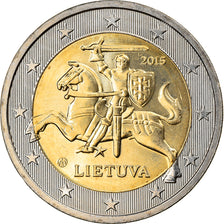 Lithuania, 2 Euro, 2015, MS(63), Bi-Metallic, KM:New