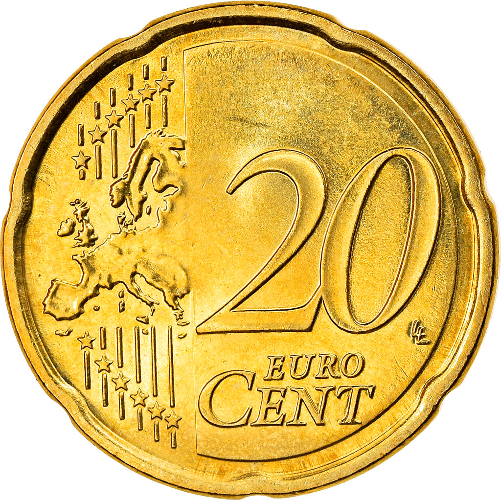 Lithuania, 20 Euro Cent, 2015, MS(63), Brass, KM:New