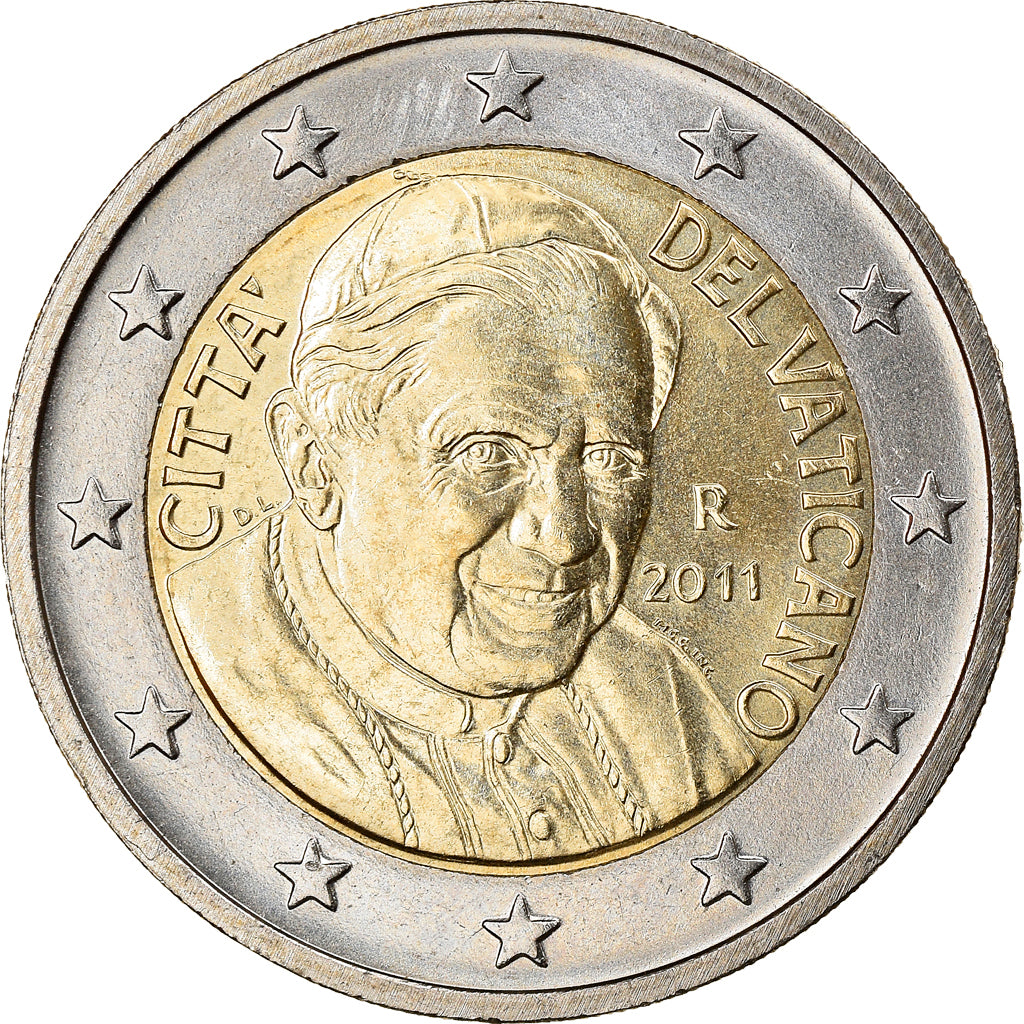 VATICAN CITY, 2 Euro, 2011, Rome, MS(63), Bi-Metallic, KM:389