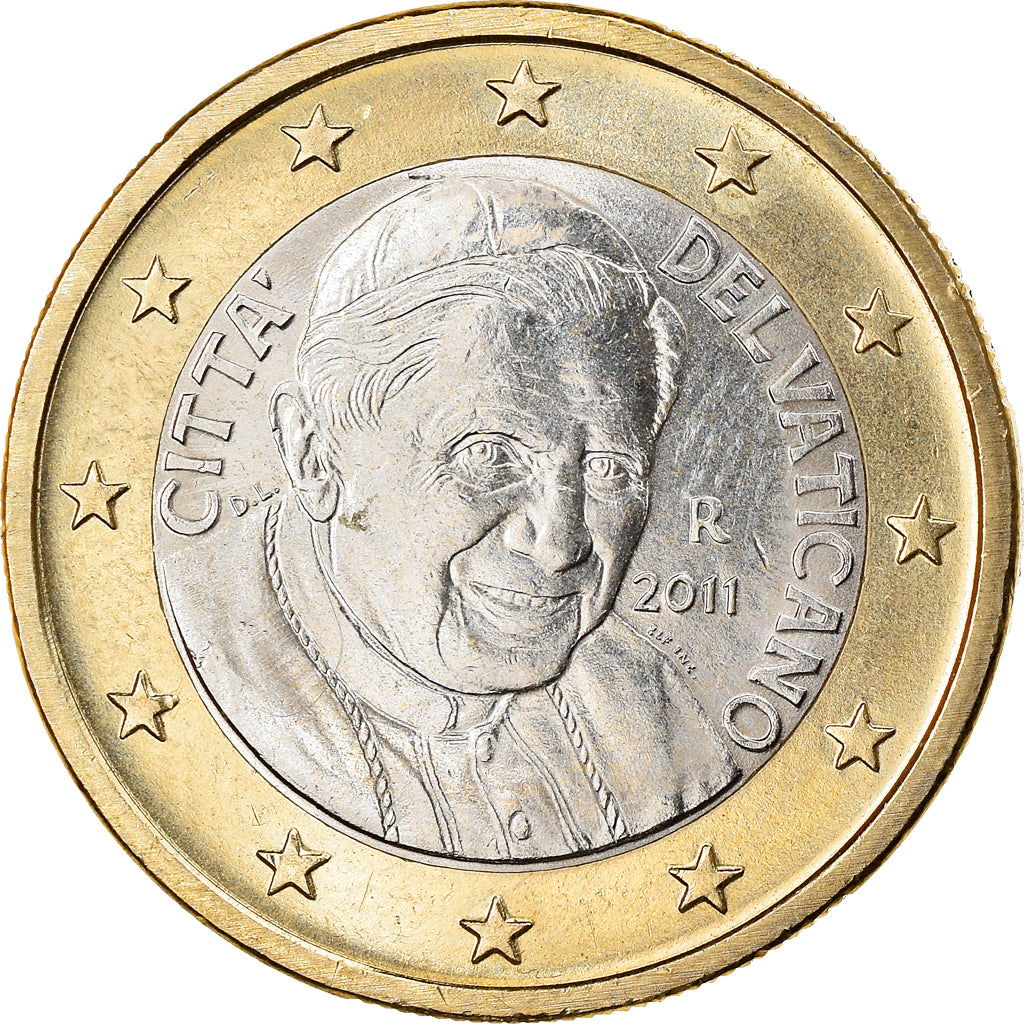 VATICAN CITY, Euro, 2011, Rome, MS(63), Bi-Metallic, KM:388