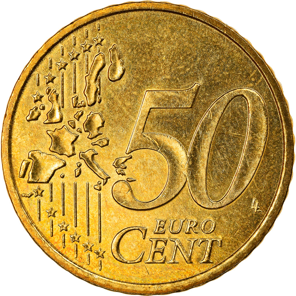 Monaco, 50 Euro Cent, 2001, Paris, BB, Ottone, Gadoury:MC177, KM:172
