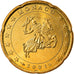Monaco, 20 Euro Cent, 2001, Paris, EF(40-45), Brass, Gadoury:MC176, KM:171