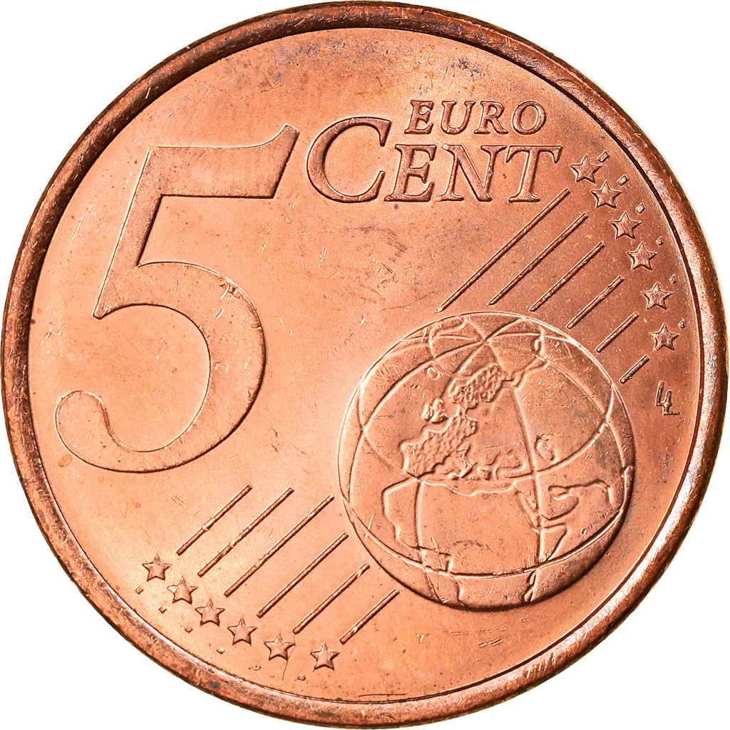 Monaco, 5 Euro Cent, 2001, Paris, EF(40-45), Copper Plated Steel, Gadoury:MC