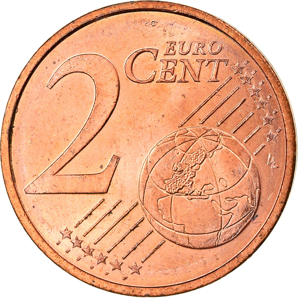 Monaco, 2 Euro Cent, ARMES des GRIMALDI, 2001, Paris, EF(40-45), Copper Plated