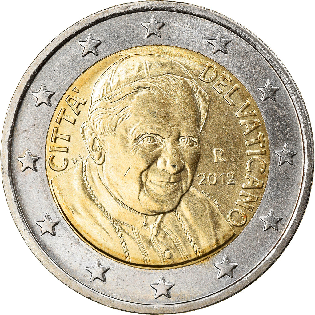 VATICAN CITY, 2 Euro, 2012, Rome, MS(63), Bi-Metallic, KM:389