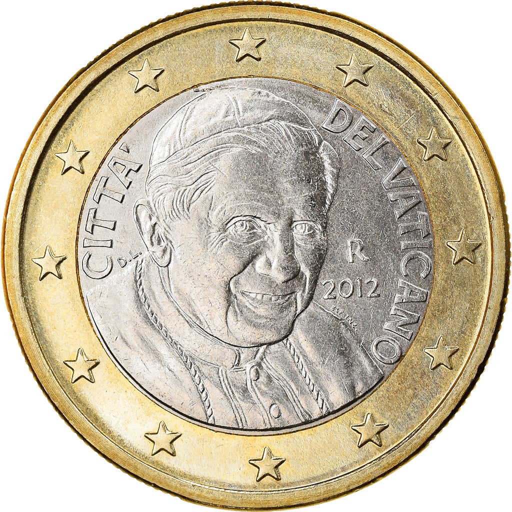 VATICAN CITY, Euro, 2012, Rome, MS(63), Bi-Metallic, KM:388