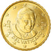 VATICAN CITY, 10 Euro Cent, 2012, Rome, MS(63), Brass, KM:385